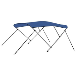 Bimini Di Prua Con Tendalino A 3 Archi Blu 183x160x140 Cm precio