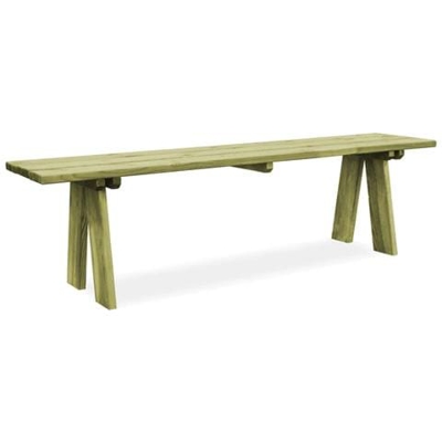 Panchina da Giardino 170 cm in Legno di Pino FSC Impregnato