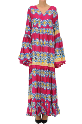 Printed cotton long dress precio