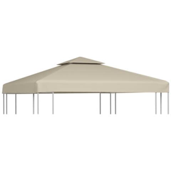 Telo Impermeabile Ricambio per Gazebo 310g / m² Beige 3x3m en oferta