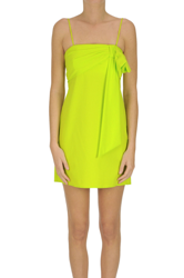 Stretch fabric mini dress en oferta