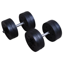 Set di 2 Manubri con Dischi 18Kg en oferta