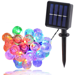 Solare 1.8CM Bubble Ball String Light IPX4 luce colorata 6,5 ??metri 30 luci 2 modalita luce características