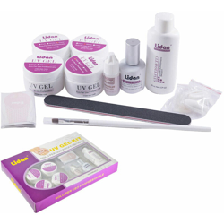 Topolenashop - Kit Ricostruzione Unghie completo gel uv nail art kit lidan KIT-2 características