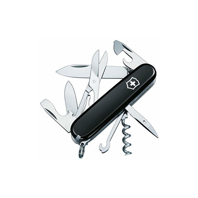 Coltello da Tasca Scalatore (14 Funzioni, Lama, Forbici, Cavatappi) Nero - Victorinox