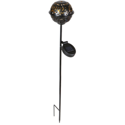 Lampada a sfera a fiamma solare in ferro battuto, dimensioni ridotte 60cm precio