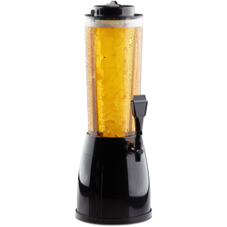 Torre di Birra con Rubinetto, Spillatore Dispenser, Trasparente, 2,5 Litri, BierTower, 50 x 23 x 18 cm, nero características