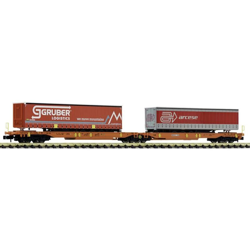 825016 T2000 Gruber Logistics + Arcese Vagone articolato a doppia tasca, Wascosa - Fleischmann en oferta