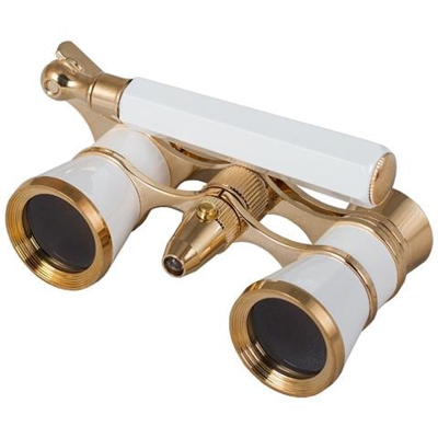 Binocolo Da Teatro Levenhuk Broadway 325n (lorgnette Con Luce Led), Bianco