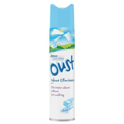 SPRAY DEODORANTE AMBIENTI ELIMINA ODORI CELESTE FRESCO PULITO 300ML - Oust características