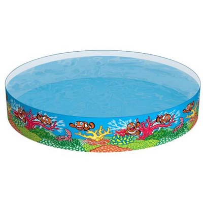 55031, Piscina Rigida Fantasia Mare 244x46cm, Un Singolo Pezzo