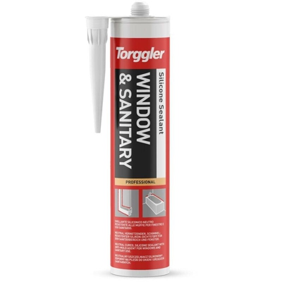 Torggler - Silicone window & sanitary - 310 ml - Colore: Nero