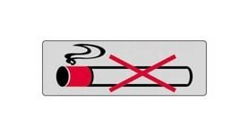 ETICHETTA NO SMOKING 15x 5 ADESIVA precio