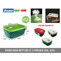 Bighouse It - FRIGO BOX RETT.RE LT. 2 FRESKA COL. ASS. en oferta