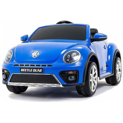 Auto Elettrica Per Bambini Volkswagen The Beetle Blu R / c 12v Luci E Suoni, Radio Fm, Bluetooth características