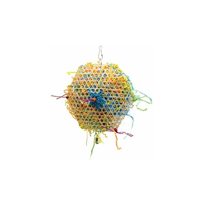 Pappagallo Masticare GiocattoliÂ â??Â Foraggiamento triturazione Hanging ToyÂ â??Â punture di bambÃ¹, Colore Spazzolato Ball ToysÂ â??Â per