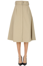 Cotton midi skirt en oferta