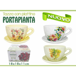 Bighouse It - VASO TAZZA CON PIATTINO 3 COLORI precio