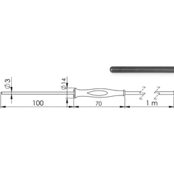 GF 1T-T3-AA-BNC Sonda ad immersione -70 fino a +250 °C Sensore tipo Pt1000 - Greisinger en oferta