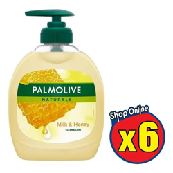 6 SAPONE LIQUIDO MANI LATTE E MIELE DA 300 ML - Palmolive características