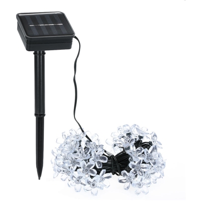 stringa solare modalita 50LED luce color pesca 8