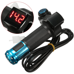 Elettrico E-bici della bicicletta Throttle Grip scooter manubrio LED Digital Meter Tubo precio