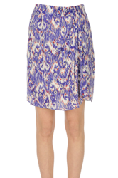 Printed silk mini skirt precio