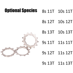 ZTTO 8/9/10/11 Velocita 11T / 12T / 13T ruota libera Volano Pignone per bici della bicicletta MTB cassetta Cog nella montagnosa regione e la Highway características