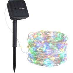 Lampada da prato a luce solare in rame, 6W 10m, 100 LED, colorata en oferta