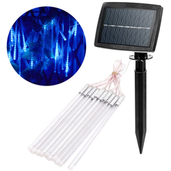 Solar Meteor Light String Outdoor 360LED10 Tube Illuminazione natalizia 360LED / 10 Tube / Blue / Large Solar Panel precio