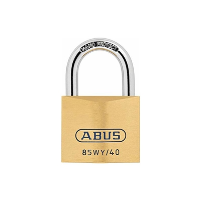 79653 Lucchetto in Ottone con Scheda di Sicurezza, Staffa Standard, 40 mm - Abus