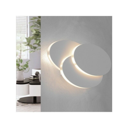 Applique 12 W In Vetro Ovale Lampada .led Luce Bianca Da Parete Interno E33f precio