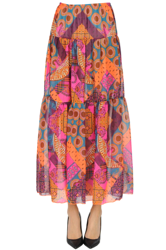 Printed long skirt precio