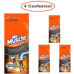 Mr muscle niagara disgorgante granulare per cucina 4 confezioni da 250 gr precio