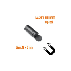 18 Pezzi Magneti Calamite Ferrite 12X3 Mm Hobby Creativi Frigo Ceramica Fimo Potente características