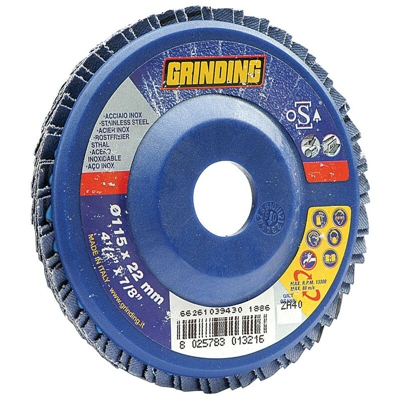 SAINT GOBAIN ABRASIVI - GRINDING DISCO ZIRCONIO LAMELLE MM.115 GR.120 - Confezione da 10 PZ