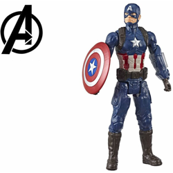 Capitan America action figure Marvel 30cm articolato Avengers 4 anni Titan Hero en oferta