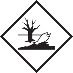 Stickerslab - Etichetta autoadesiva o supporto alluminio A.D.R 'Materia pericolosa per l'ambiente/Marine Pollutant Mark' 300x300mm Modello - PVC en oferta