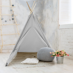 Tenda tipi per bambini da gioco cameretta giocattolo da interno o esterno grigio en oferta