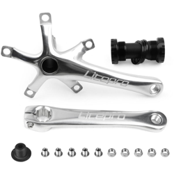 Bike Crank bicicletta stabilita inferiore Staffe 170MM 130 BCD Foling Bike Guarnitura bici Braccio Manovella con Corona Bulloni en oferta