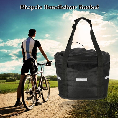 Telaio Bag portabiciclette carrello staccabile in bicicletta del manubrio della bici anteriore Pet Carrier in lega di alluminio