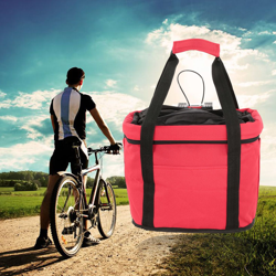 Telaio Bag portabiciclette carrello staccabile in bicicletta del manubrio della bici anteriore Pet Carrier in lega di alluminio en oferta