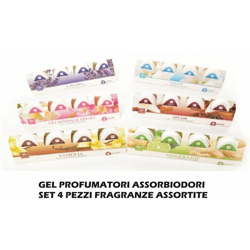 Gel Profumatori Assorbiodori Set 4 Pz. Fragranze A en oferta