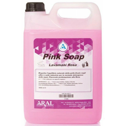 Pink Soap Aral Sapone Liquido Lavamani Neutro a Ph Isodermico Profumato Rosa Scatola 4 pz da 5 Kg precio