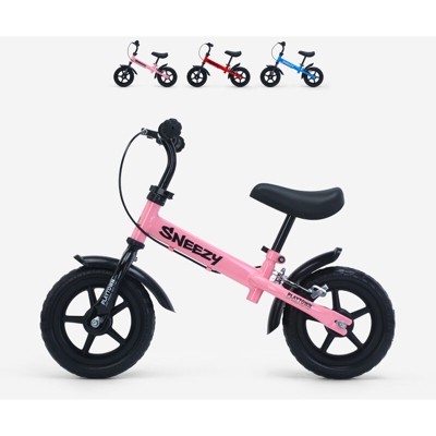 Playtown - Bicicletta per bambini senza pedali con freno Sneezy | Colore: Rosa