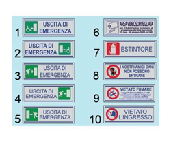 EAC - Etichette adesive segnaletiche B - 3 - Uscita Di Emergenza Conf. 10 Pz precio