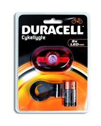 Torcia Led Per Bici Bike Lights - 5 Led (Posteriore) - Duracell en oferta