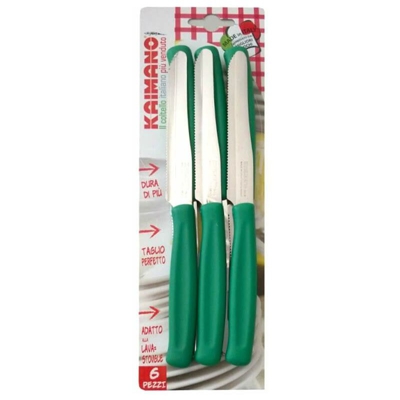 Set 6 Coltelli Colore Verde