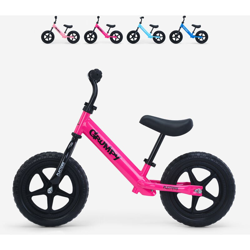 Playtown - Bicicletta senza pedali per bambini gomme in EVA Grumpy | Colore: Fucsia en oferta