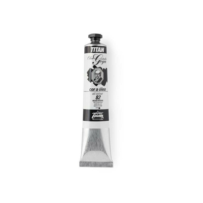 Titan Arts - Colore Grigio-Nero Petrolio Titan Goya | 82-Nero Avorio - Tubo 10-60 ml - 82-Nero Avorio